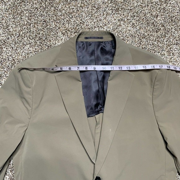 NWOT Theory Clinton Tech Precision Brown Relaxed Fit Mens Size Large Blazer - Picture 6 of 11
